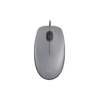 Logitech myš Corded M110 tichá, šedá, EMEA Logitech myš Corded M110 tichá, šedá, EMEA