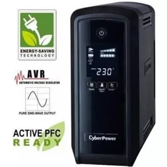 CyberPower PFC SineWave LCD GP UPS 900VA/540W, Schuko zásuvky