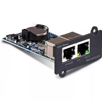CyberPower SNMP Expansion card RMCARD205, s podporou Enviro Sensoru CyberPower SNMP Expansion card RMCARD205, s podporou Enviro Sensoru