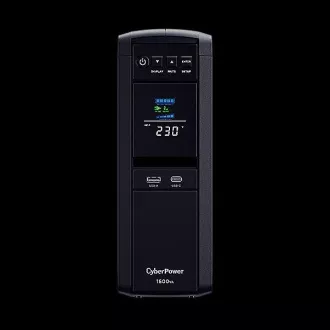 CyberPower PFC SineWave LCD GP UPS 1600VA/1000W, Schuko zásuvky CyberPower PFC SineWave LCD GP UPS 1600VA/1000W, Schuko zásuvky