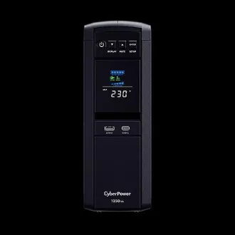 CyberPower PFC SineWave LCD GP UPS 1350VA/810W, Schuko zásuvky CyberPower PFC SineWave LCD GP UPS 1350VA/810W, Schuko zásuvky