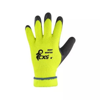 Rukavice CXS ROXY WINTER, zimní, máčené v latexu, černo-žluté, vel. 07 Rukavice CXS ROXY WINTER, zimní, máčené v latexu, černo-žluté, vel. 07