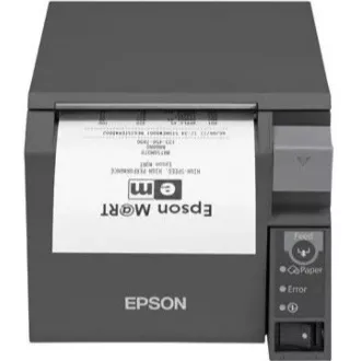 EPSON TM-T70II pokladní tiskárna, USB + serial, černá, řezačka, se zdrojem EPSON TM-T70II pokladní tiskárna, USB + serial, černá, řezačka, se zdrojem