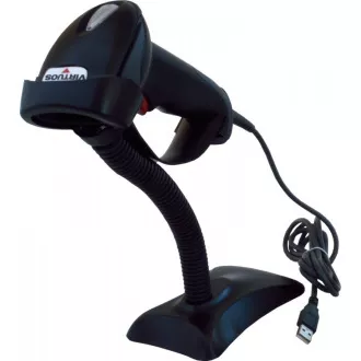 Virtuos laserová čtečka HT-900A, USB (emulace klávesnice/RS232), černá Virtuos laserová čtečka HT-900A, USB (emulace klávesnice/RS232), černá