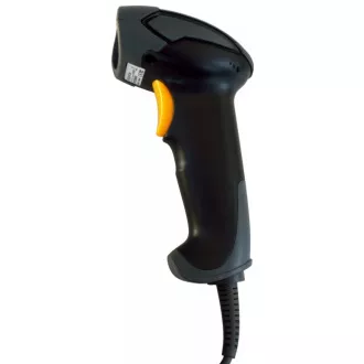 Virtuos CCD čtečka HT-310A s dlouhým dosahem, USB (klávesnice/RS232), stojánek, černá