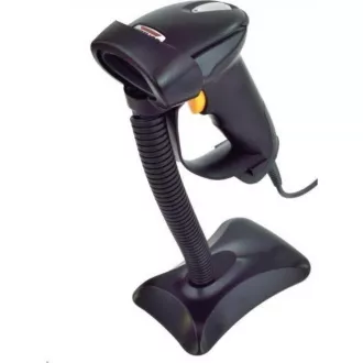Virtuos CCD čtečka HT-310A s dlouhým dosahem, USB (klávesnice/RS232), stojánek, černá