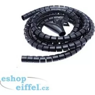 CONNECT IT trubice pro vedení kabelů WINDER, 2, 5m x 20mm, černá (organizér kabelů)