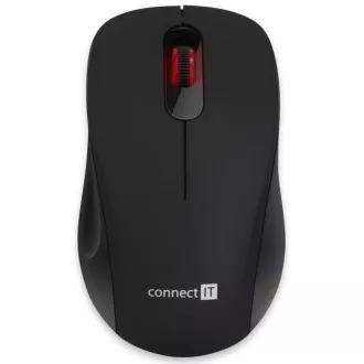 CONNECT IT "MUTE" bezdrátová optická tichá myš, USB, (+ 1x AA baterie zdarma), černá CONNECT IT "MUTE" bezdrátová optická tichá myš, USB, (+ 1x AA baterie zdarma), černá