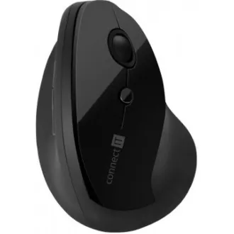 CONNECT IT FOR HEALTH ergonomická vertikální myš, (+ 1x AA baterie zdarma), bezdrátová, ČERNÁ CONNECT IT FOR HEALTH ergonomická vertikální myš, (+ 1x AA baterie zdarma), bezdrátová, ČERNÁ