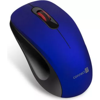 CONNECT IT "MUTE" bezdrátová optická tichá myš, USB, (+ 1x AA baterie zdarma), modrá CONNECT IT "MUTE" bezdrátová optická tichá myš, USB, (+ 1x AA baterie zdarma), modrá