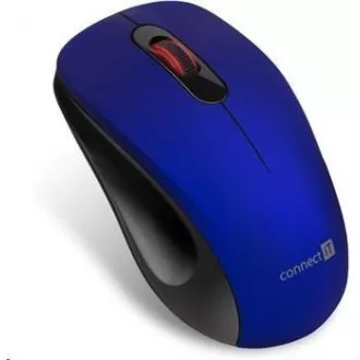 CONNECT IT "MUTE" bezdrátová optická tichá myš, USB, (+ 1x AA baterie zdarma), modrá CONNECT IT "MUTE" bezdrátová optická tichá myš, USB, (+ 1x AA baterie zdarma), modrá
