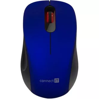 CONNECT IT "MUTE" bezdrátová optická tichá myš, USB, (+ 1x AA baterie zdarma), modrá CONNECT IT "MUTE" bezdrátová optická tichá myš, USB, (+ 1x AA baterie zdarma), modrá