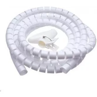CONNECT IT trubice pro vedení kabelů WINDER, 2, 5m x 20mm, bílá (organizér kabelů)