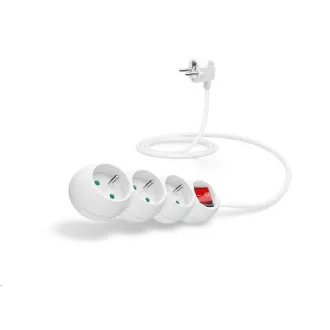 CONNECT IT prodlužovací kabel 230 V, 3 zásuvky, 1, 5 m, s vypínačem (bílý) CONNECT IT prodlužovací kabel 230 V, 3 zásuvky, 1, 5 m, s vypínačem (bílý)