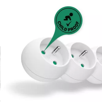 CONNECT IT prodlužovací kabel 230 V, 3 zásuvky, 1, 5 m, s vypínačem (bílý) CONNECT IT prodlužovací kabel 230 V, 3 zásuvky, 1, 5 m, s vypínačem (bílý)