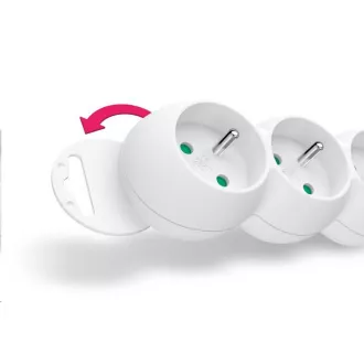 CONNECT IT prodlužovací kabel 230 V, 3 zásuvky, 1, 5 m, s vypínačem (bílý) CONNECT IT prodlužovací kabel 230 V, 3 zásuvky, 1, 5 m, s vypínačem (bílý)
