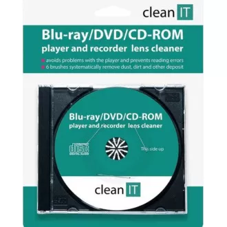 CLEAN IT čistící CD pro Blu-ray/DVD/CD-ROM přehrávače (náhrada za CL-32) CLEAN IT čistící CD pro Blu-ray/DVD/CD-ROM přehrávače (náhrada za CL-32)