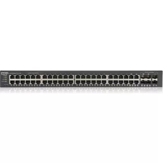 Zyxel GS1920-48v2 50-port Gigabit WebManaged Switch, 44x gigabit RJ45, 4x gigabit RJ45/SFP, 2x SFP Zyxel GS1920-48v2 50-port Gigabit WebManaged Switch, 44x gigabit RJ45, 4x gigabit RJ45/SFP, 2x SFP