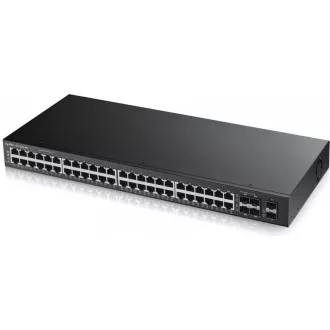 Zyxel GS1920-48v2 50-port Gigabit WebManaged Switch, 44x gigabit RJ45, 4x gigabit RJ45/SFP, 2x SFP Zyxel GS1920-48v2 50-port Gigabit WebManaged Switch, 44x gigabit RJ45, 4x gigabit RJ45/SFP, 2x SFP