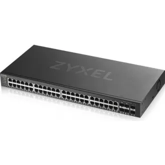 Zyxel GS1920-48v2 50-port Gigabit WebManaged Switch, 44x gigabit RJ45, 4x gigabit RJ45/SFP, 2x SFP Zyxel GS1920-48v2 50-port Gigabit WebManaged Switch, 44x gigabit RJ45, 4x gigabit RJ45/SFP, 2x SFP