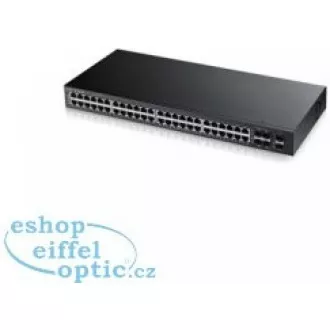 Zyxel GS1920-48v2 50-port Gigabit WebManaged Switch, 44x gigabit RJ45, 4x gigabit RJ45/SFP, 2x SFP Zyxel GS1920-48v2 50-port Gigabit WebManaged Switch, 44x gigabit RJ45, 4x gigabit RJ45/SFP, 2x SFP
