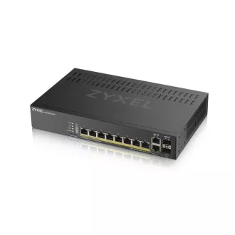 Zyxel GS1920-8HPV2 10-port Smart Managed PoE Switch Switch, 8x gigabit RJ45, 2x gigabit RJ45/SFP, 130W pro PoE Zyxel GS1920-8HPV2 10-port Smart Managed PoE Switch Switch, 8x gigabit RJ45, 2x gigabit RJ45/SFP, 130W pro PoE