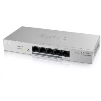 Zyxel GS1005HP 5-port Desktop Gigabit PoE Switch, 4x PoE+ GbE, PoE 60W
