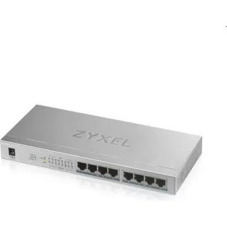 Zyxel GS1008HP 8-port Desktop Gigabit PoE Switch, 8x PoE+ GbE, PoE 60W