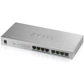 Zyxel GS1008HP 8-port Desktop Gigabit PoE Switch, 8x PoE+ GbE, PoE 60W