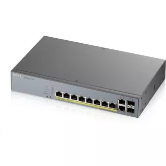 Zyxel GS1350-12HP 12 Port smart managed CCTV PoE switch, long range, 130W, 10x GbE, 2x SFP Zyxel GS1350-12HP 12 Port smart managed CCTV PoE switch, long range, 130W, 10x GbE, 2x SFP