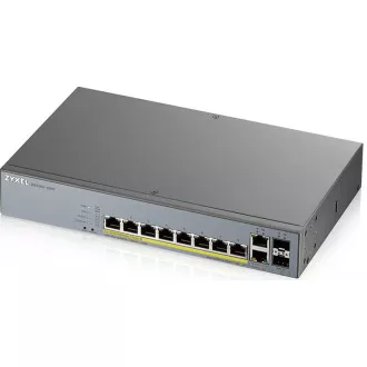 Zyxel GS1350-12HP 12 Port smart managed CCTV PoE switch, long range, 130W, 10x GbE, 2x SFP Zyxel GS1350-12HP 12 Port smart managed CCTV PoE switch, long range, 130W, 10x GbE, 2x SFP