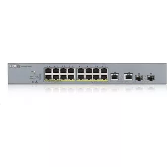 Zyxel GS1350-18HP 18 Port smart managed CCTV PoE switch, long range, 250W, 16x GbE, 2x combo RJ45/SFP Zyxel GS1350-18HP 18 Port smart managed CCTV PoE switch, long range, 250W, 16x GbE, 2x combo RJ45/SFP