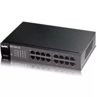 Zyxel GS1100-16 v3 16-port Gigabit Ethernet Switch, fanless Zyxel GS1100-16 v3 16-port Gigabit Ethernet Switch, fanless