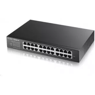 Zyxel GS1900-24E 24-port Desktop Gigabit Web Smart switch: 24x Gigabit metal, IPv6, 802.3az (Green), fanless, rack kit Zyxel GS1900-24E 24-port Desktop Gigabit Web Smart switch: 24x Gigabit metal, IPv6, 802.3az (Green), fanless, rack kit