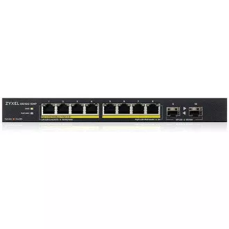 Zyxel GS1100-10HP v2 10-port Desktop Gigabit PoE Switch, 8x gigabit PoE RJ45, 2x SFP, 120W PoE budget Zyxel GS1100-10HP v2 10-port Desktop Gigabit PoE Switch, 8x gigabit PoE RJ45, 2x SFP, 120W PoE budget