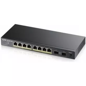 Zyxel GS1100-10HP v2 10-port Desktop Gigabit PoE Switch, 8x gigabit PoE RJ45, 2x SFP, 120W PoE budget Zyxel GS1100-10HP v2 10-port Desktop Gigabit PoE Switch, 8x gigabit PoE RJ45, 2x SFP, 120W PoE budget