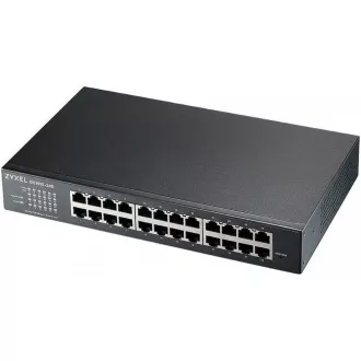 Zyxel GS1915-24E, 24-port GbE Smart hybrid mode Switch, standalone or NebulaFlex Cloud, rackmount, fanless Zyxel GS1915-24E, 24-port GbE Smart hybrid mode Switch, standalone or NebulaFlex Cloud, rackmount, fanless