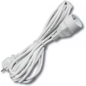 PREMIUMCORD Prodlužovací přívod 230V 5m, 1 zásuvka (M/F) bílá PREMIUMCORD Prodlužovací přívod 230V 5m, 1 zásuvka (M/F) bílá