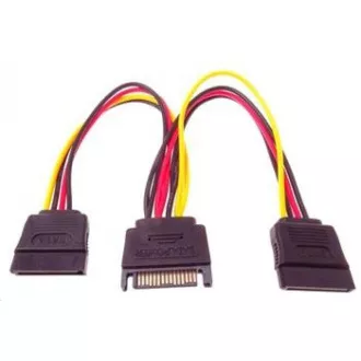 PREMIUMCORD Kabel SATA napájecí (Y) k HDD (2xF/1xM, 16cm, rozdvojka) PREMIUMCORD Kabel SATA napájecí (Y) k HDD (2xF/1xM, 16cm, rozdvojka)
