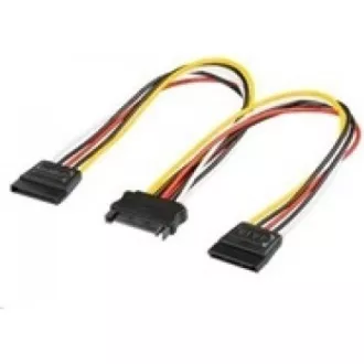 PREMIUMCORD Kabel SATA napájecí (Y) k HDD (2xF/1xM, 16cm, rozdvojka) PREMIUMCORD Kabel SATA napájecí (Y) k HDD (2xF/1xM, 16cm, rozdvojka)