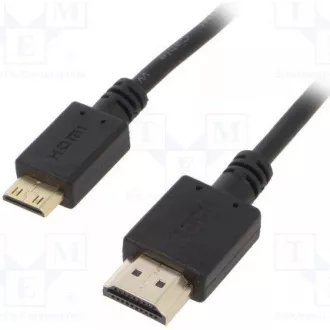 GEMBIRD Kabel HDMI - HDMI mini 1, 8m (v1.4, zlacené kontakty, stíněný) GEMBIRD Kabel HDMI - HDMI mini 1, 8m (v1.4, zlacené kontakty, stíněný)