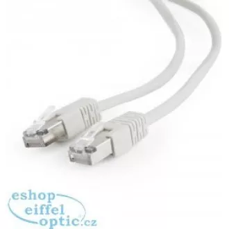 GEMBIRD kabel patchcord Cat5e stíněný FTP 0, 5m, šedý