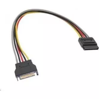 PREMIUMCORD Kabel SATA prodlužovací napájecí k HDD 16cm