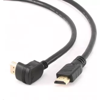 GEMBIRD Kabel HDMI - HDMI 1.8m, 90° konektor (v1.4, M/M, zlacené kontakty, úhlový, stíněný) GEMBIRD Kabel HDMI - HDMI 1.8m, 90° konektor (v1.4, M/M, zlacené kontakty, úhlový, stíněný)