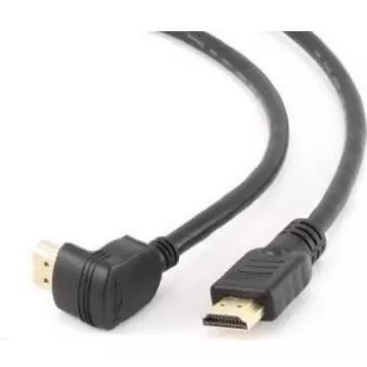 GEMBIRD Kabel HDMI - HDMI 90°, 4K 60Hz, 3m, černá GEMBIRD Kabel HDMI - HDMI 90°, 4K 60Hz, 3m, černá