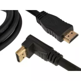 GEMBIRD Kabel HDMI - HDMI 90°, 4K 60Hz, 3m, černá GEMBIRD Kabel HDMI - HDMI 90°, 4K 60Hz, 3m, černá