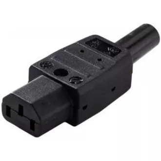 PREMIUMCORD Konektor napájecí 230V na kabel (samice, IEC C13) PREMIUMCORD Konektor napájecí 230V na kabel (samice, IEC C13)