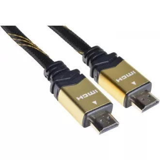 PREMIUMCORD Gold HDMI High Speed + Ethernet kabel (v1.4), opletený, zlacené konektory, 5m PREMIUMCORD Gold HDMI High Speed + Ethernet kabel (v1.4), opletený, zlacené konektory, 5m