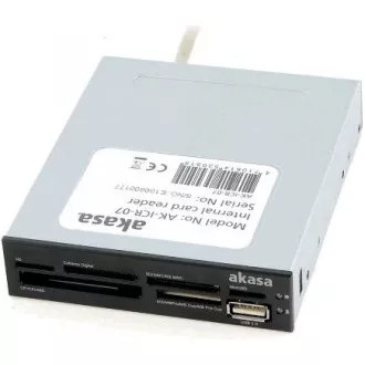 AKASA čtečka karet AK-ICR-07 do 3.5", 6-slotová, interní, 1x USB 2.0 AKASA čtečka karet AK-ICR-07 do 3.5", 6-slotová, interní, 1x USB 2.0