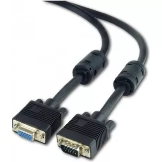 GEMBIRD Kabel VGA prodlužovací 3m, černý (15 F/F, dvojité stínění, feritová jádra) GEMBIRD Kabel VGA prodlužovací 3m, černý (15 F/F, dvojité stínění, feritová jádra)